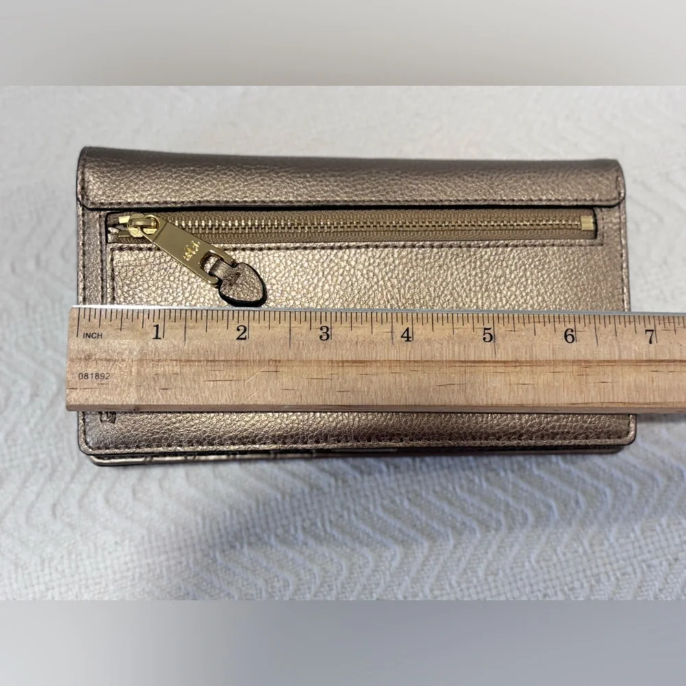Ralph Lauren Metallic Leather Wallet